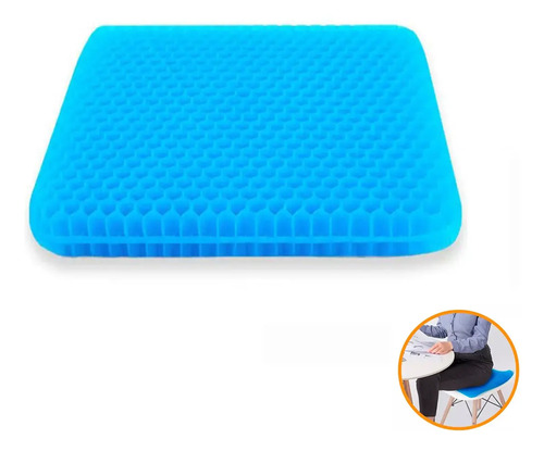 Cojin De Gel Ergonômico Para Cadeira - Suporte Lombar