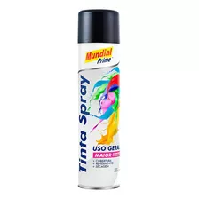 Tinta Spray Preto Brilhante 400ml Mundial Prime