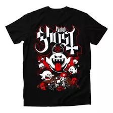 Playera Ghost Boo Band Rock Mario