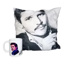 Taza Pedro Pascal Y Cojín 