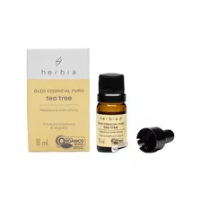Óleo Essencial De Tea Tree (melaleuca) Orgânico Herbia 10ml