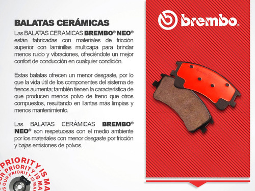 Balatas Ceramicas Tra Peugeot 307 03 Al 10 Brembo Foto 5