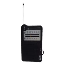 Mini Radio Portatil Am Fm De Bolso Preto Lucky Mk13 Viagem Aa