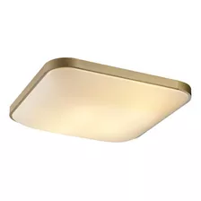 Luminária Plafon Sobrepor Ouro Fosco 50cm Zr074-lmg Starlux 