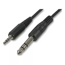 Cable Auxiliar Estéreo Plug 6.5 A Mini Plug 3.5 De 3 Mts