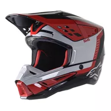 Capacete Alpinestars Sm5 Beam Preto/vermelho Lançamento