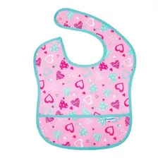 Babador Infantil Standard Coração Rosa