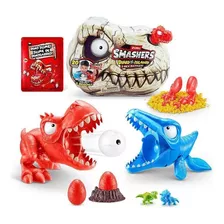 Zuru Smashers Dino Island Mini T-rex Battles Fun Vermelho