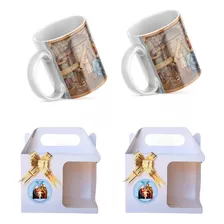 Caneca Religiosa Sagrada Família De Nazaré M2 2 Unid