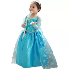 Vestido Disfraz Frozen Elsa Regalo Cumpleaños