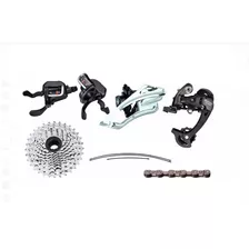 Grupo Kit 27v Mtb Microshift Cassete 11/36 Corrente