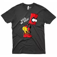 Poleras De Los Simpson 019( Bart) De Calidad Y Algodón100%