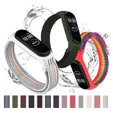 Correa Para Xiaomi Mi Band 5 4 Y 3 De Silicón Y Nylon