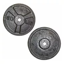 Set Kit 2 Discos Por 40 Lb Para Pesas Barras-mancuernas Gym