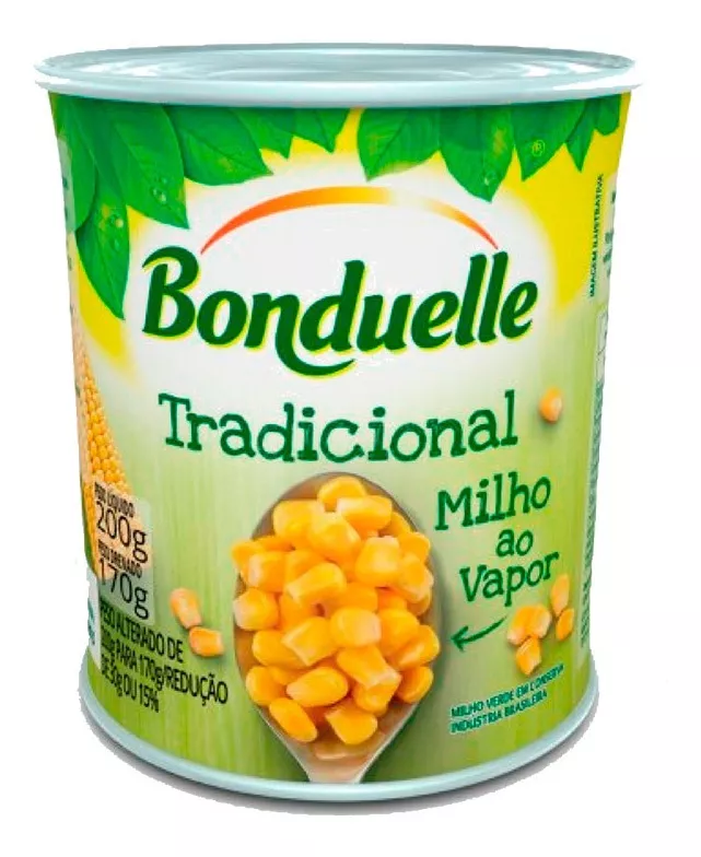 Milho Ao Vapor Bonduelle Tradicional Lata 200g