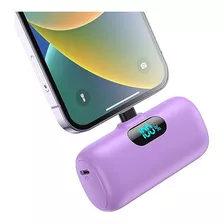 Small Power Bank For iPhone, 5000mah Lcd Display High Speed