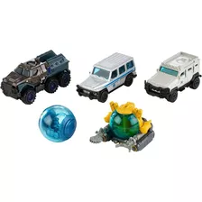Jurassic World Matchbox Pack De 5 Autos Fmx40 Mattel