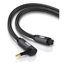 Cable De Audio Ptico Emk De 90 Grados Mini Toslink A Toslink