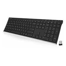 Teclado Inalambrico De Acero - Tamaño Completo