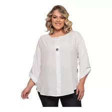 Blusa Doccemulher Feminina Manga Longa Plusize Ref. 15738