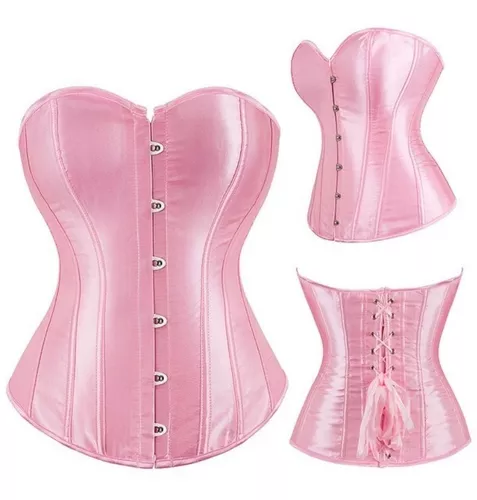 Tercera imagen para búsqueda de corset rosa