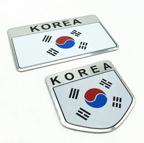 Emblema Metlico Bandera De Korea D Sur Hyundai Kia Ssanyong Foto 8