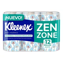 Papel Higiénico Kleenex Zenzone 12 Rollos