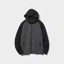 Hoodie Con Capucha De Manga Larga Y Tejido Elástico Uniqlo