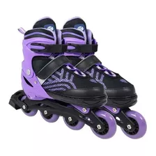 Patins Inline Flexx 3.0 Ajustável Roxo Bel