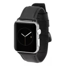 Correa D Cuero Case Mate Para Apple Watch Serie 9 45mm Negro