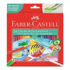 Lápis De Cor 24 Cores Aquarelavel Faber Castell