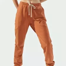 Pantalón Jogger Buzo Mujer Algodón Forro Polar M A Xl 