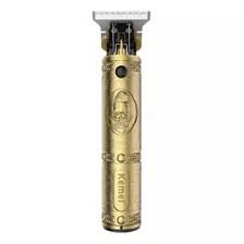 Aparador De Pelo Kemei Km-700b Dourado 100v/240v