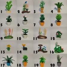 Playmobil Macetas Plantas Helecho Plantines Decoracion Arbol