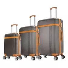 Conjunto Malas De Viagem Pmg Bruges Swiss Move Marrom Cor Marrom-escuro Não Se Aplica