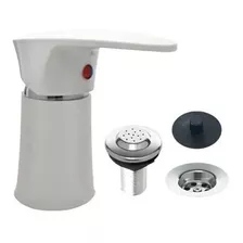 Grifería De Bidet Blanca Monocomando Mozart Doha 7240