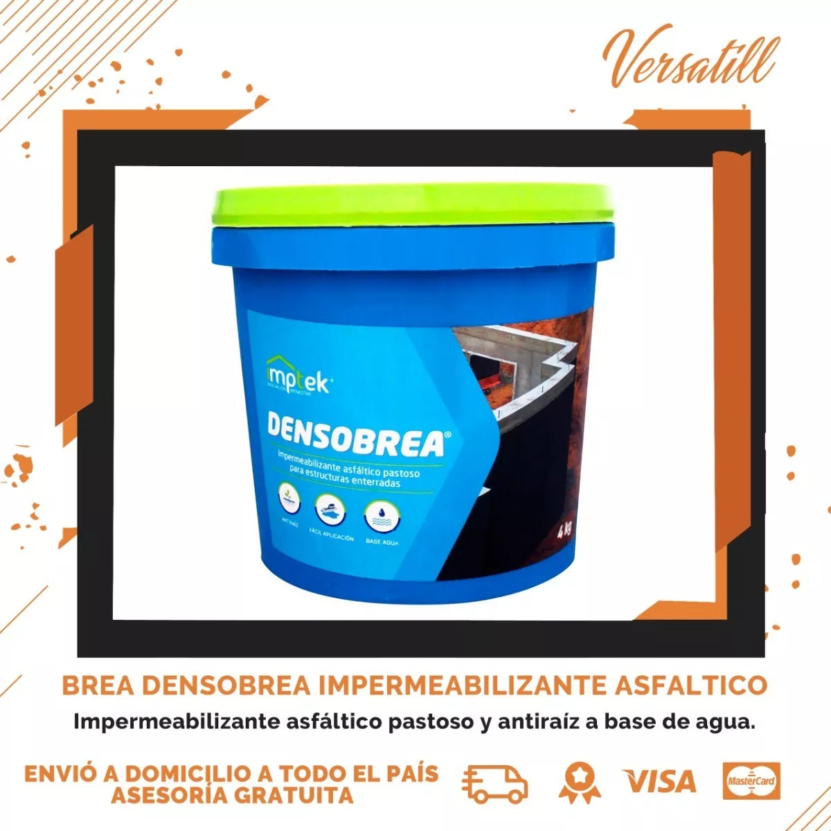 Brea Densobrea Impermeabilizante Asfaltico Galon Premium
