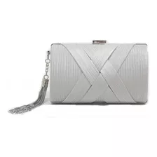 Bolsa Alphavaka Clutch Prata Feminina Formaturas Festas