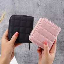 Billetera Corta De Estilo Coreano Para Mujer, Billetera A Cu