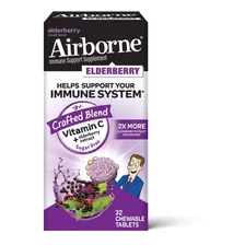 Airborne | Elderberry Immune Support | 32 Chewable