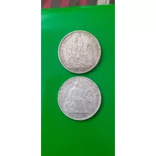 Monedas Antiguas De Plata 5 Decimos Y 9 Decimos