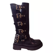 Bota Bucanera Cierre Lateral Hebilla Catar Bym Shoes