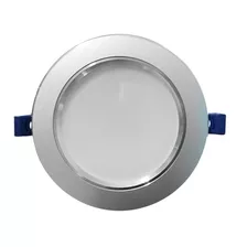 Spot Downlight Plateado Empotrado Luz Blanca 12w 80-265v 