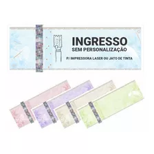 4000 Ingressos De Segurança Papel Moeda 150x50mm 08 P/ Folha