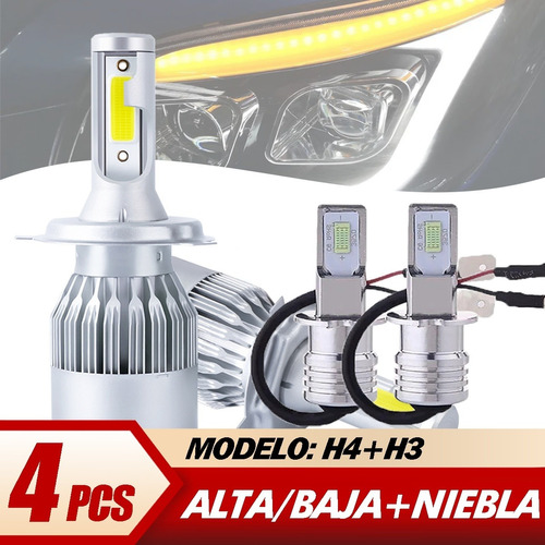 Kit Luces Led Para Chevrolet 8000lm Luz Alta/baja+luz Niebla Foto 9