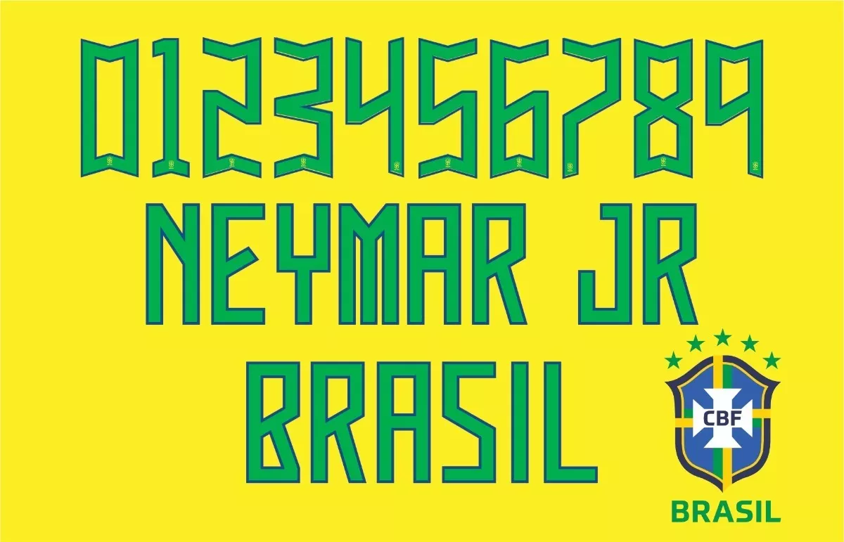 Fonte Seleção Brasileira Brasil Copa 2022 Qatar Vetor