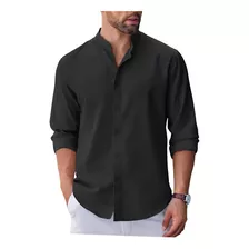 Camisa Hombre Cuello Mao