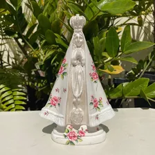 Imagem Nossa Senhora Aparecida Decoupage Floral 20cm 