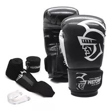 Kit De Boxe/muay Thai Pretorian Elite Training - Preto/prata