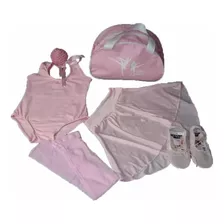 Kit Roupa Uniforme Figurino Ballet Juvenil 10,12,14,16 Anos